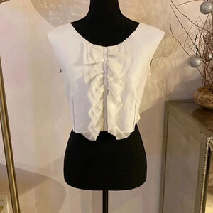 Tenax made in Italy 🇮🇹 leather front cropped top size 42